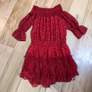 MISA Los Angeles Off The Shoulder Mini Dress